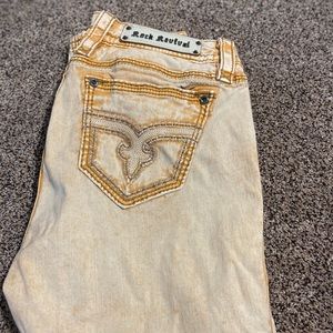 Rock Revival Orange Jeans